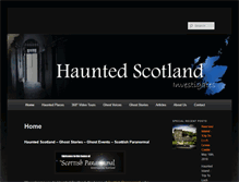 Tablet Screenshot of haunted-scotland.co.uk